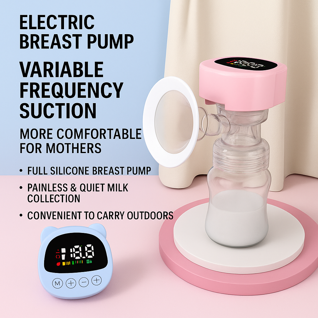 All-In-One Electric Breast Pump Cartoon Milking Machine Massage