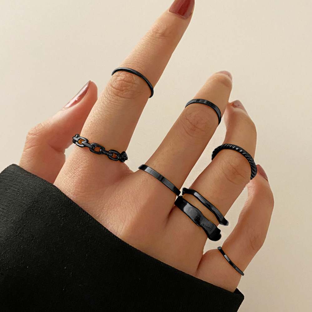 7 Pcs Finger Rings Set for Girls or Women