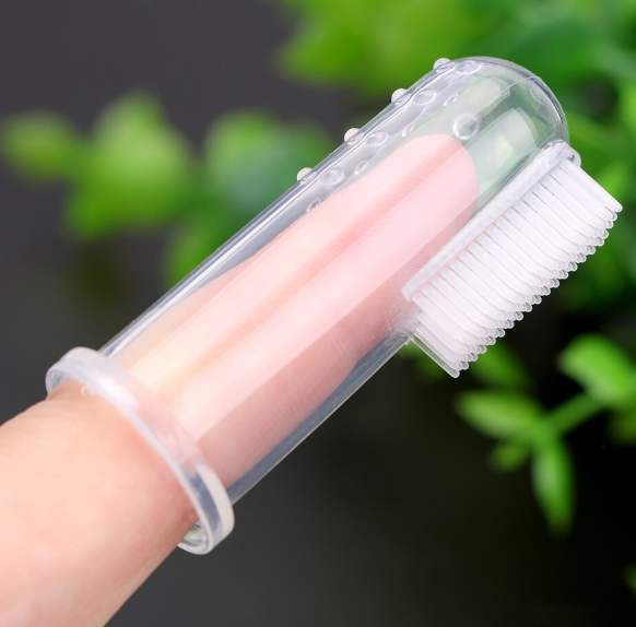 Soft Silicone Baby Finger Toothbrush Children's Teeth Cleaning Toothbrush Baby Tongue Cleaning Brush Pet Cleaning Tools-1pcs