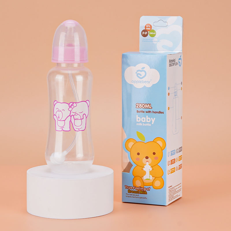 Apple Bear Premium Baby Milk PP Feeding Bottle – Leak-Proof 200ml