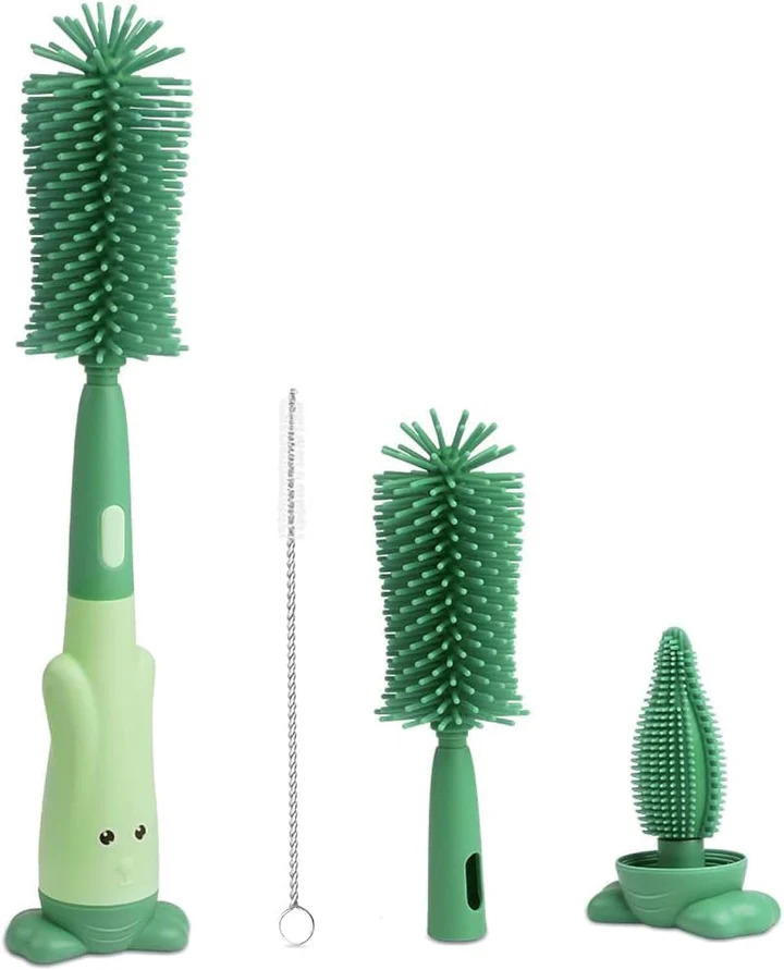 3-in-1 Soft Silicone Bottle & Nipple Brush Kit