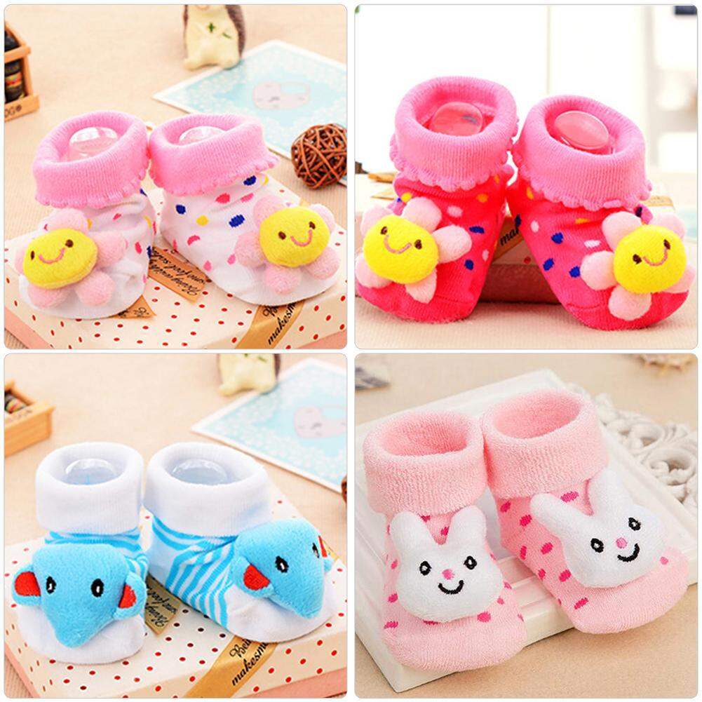 Newborn Baby Cartoon Animal Plush Socks – Super Soft, Comfortable and Warm Socks for Boys & Girls