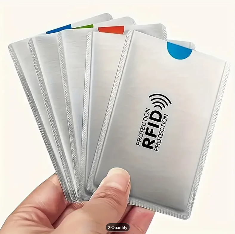 High-Security RFID Shielded Card Holders for Safeguarding Your Personal and Financial Information-5Pcs